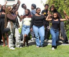 Young adults connecting and hanging out